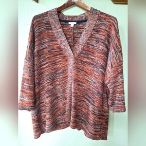 J.Jill Pure Womens Multicolored Knit Sweater Oversized Size S